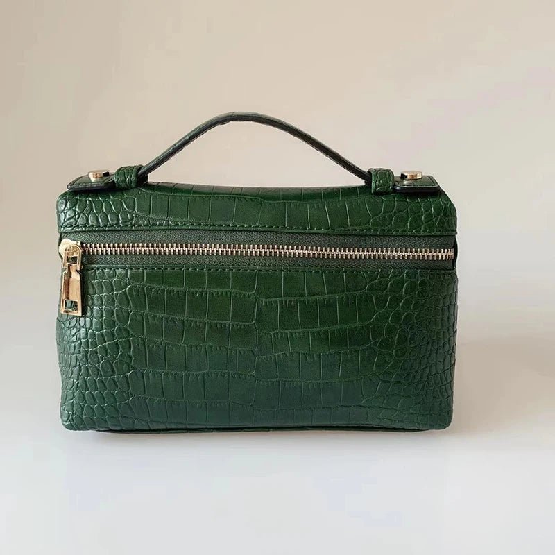 SOERA Minerva Crocodile Pattern Clutch Bag - Handbags -  Pink