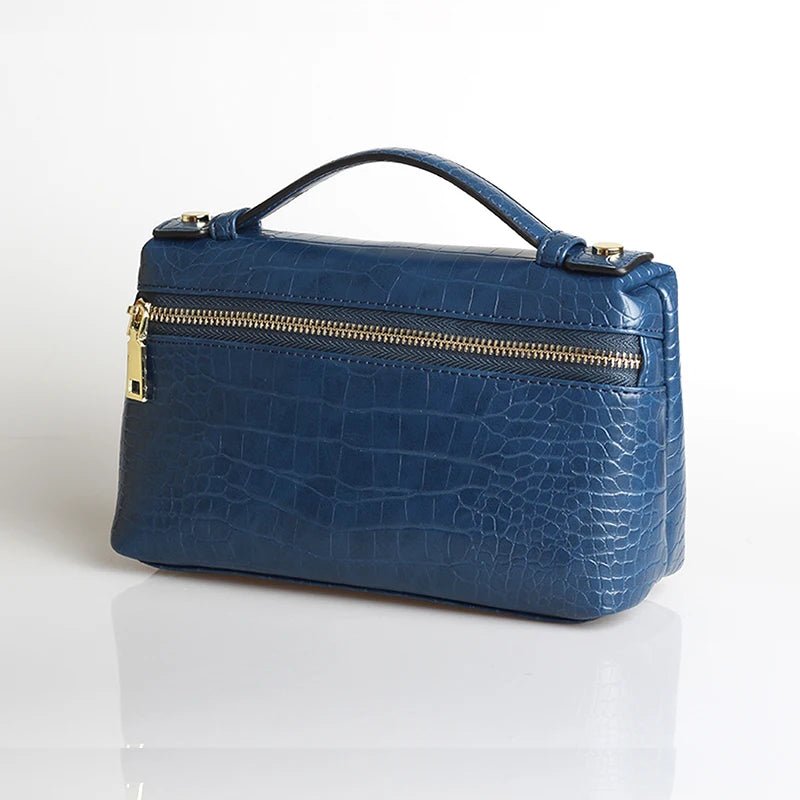 SOERA Minerva Crocodile Pattern Clutch Bag - Handbags -  Royal Blue
