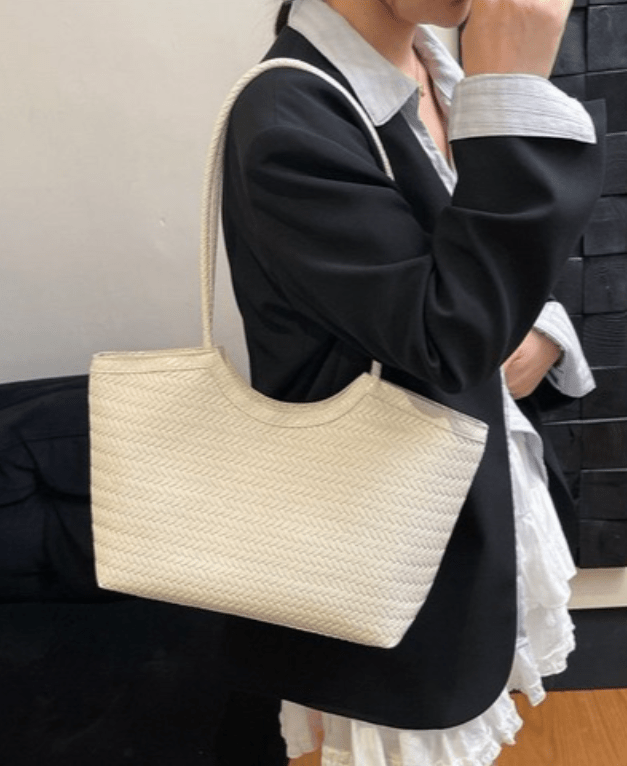 Rica Woven Faux Leather Bag