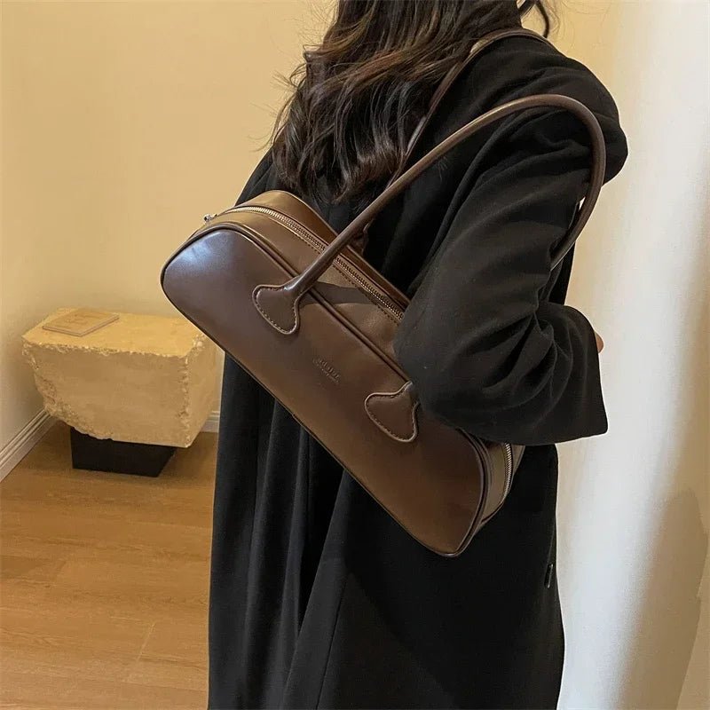 SOERA Sophia Long Handle Shoulder Bag - Handbags -  Brown
