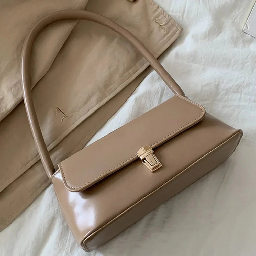 SOERA Tracy Leather Shoulder Bag - Handbags - 3256806228223707-;CU1754570365850658917 Beige