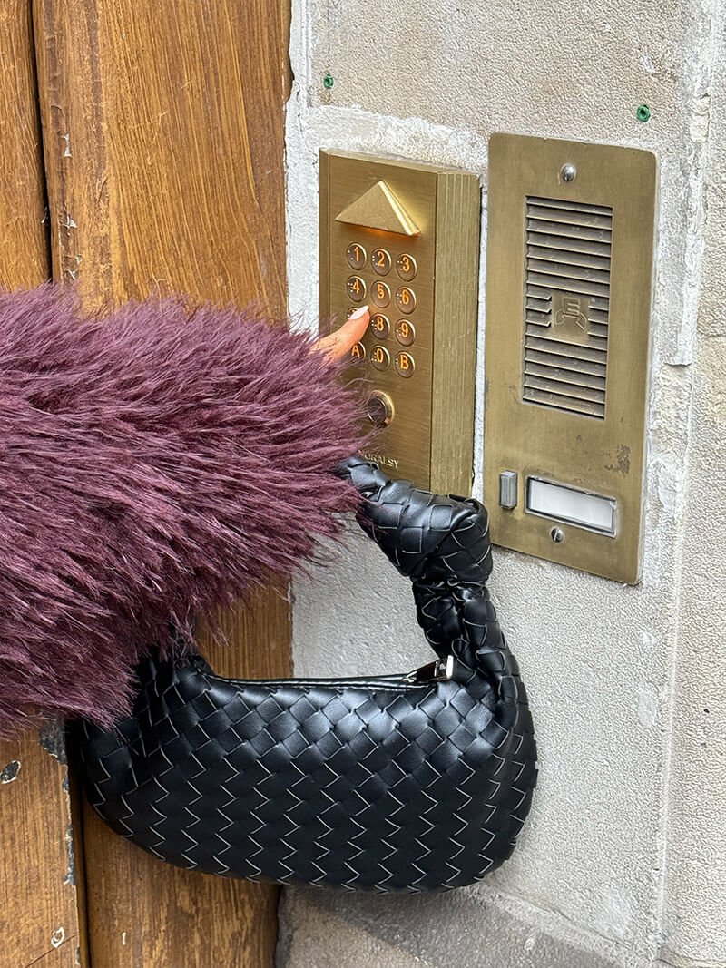 SOERA Woven bag mini - Handbags - DBAD2-QK389001 black