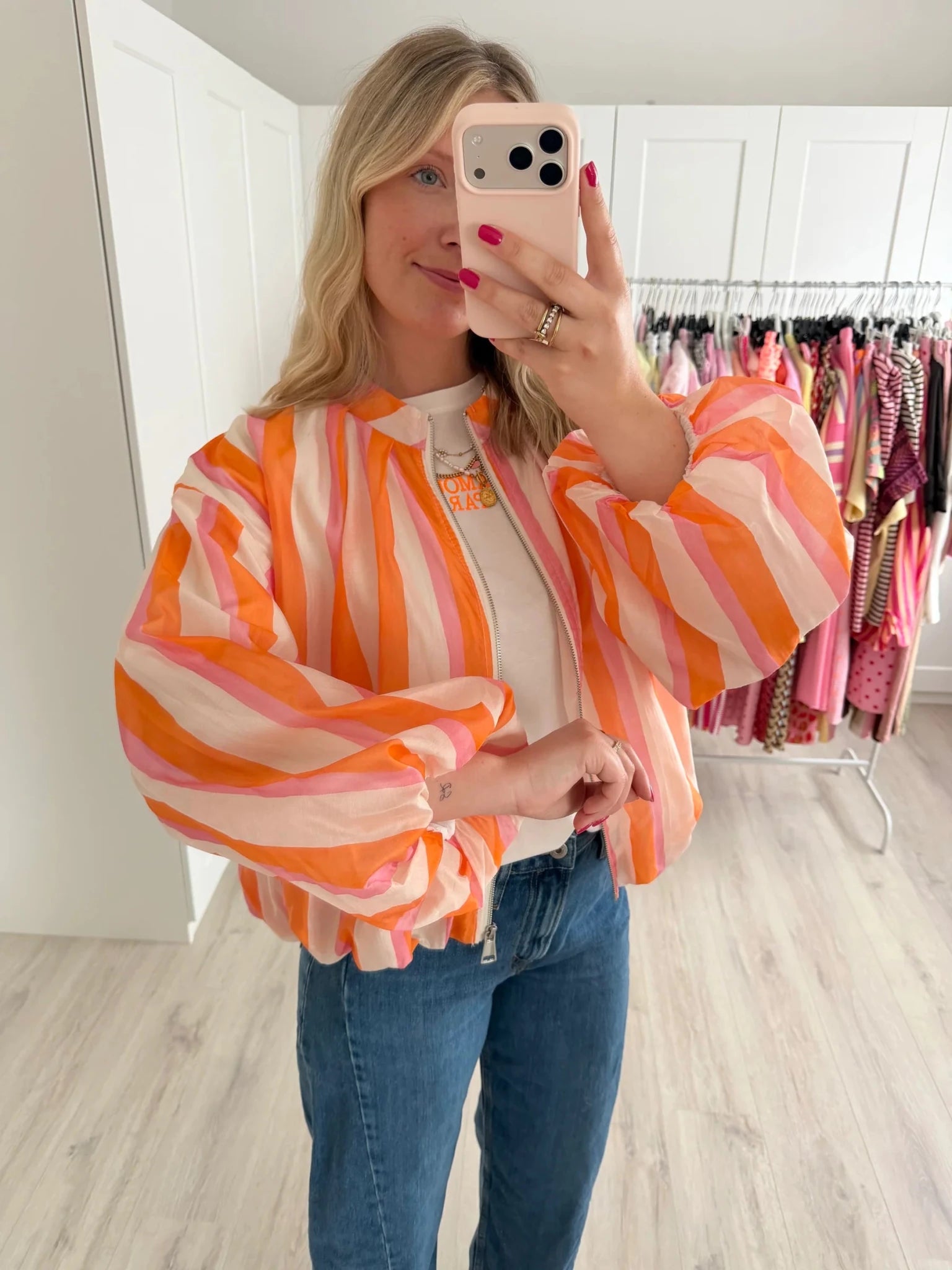 SOERA Aistandre Striped Bomber Jacket - Jacket - SOERA-117379-DEF-OS-10628 M