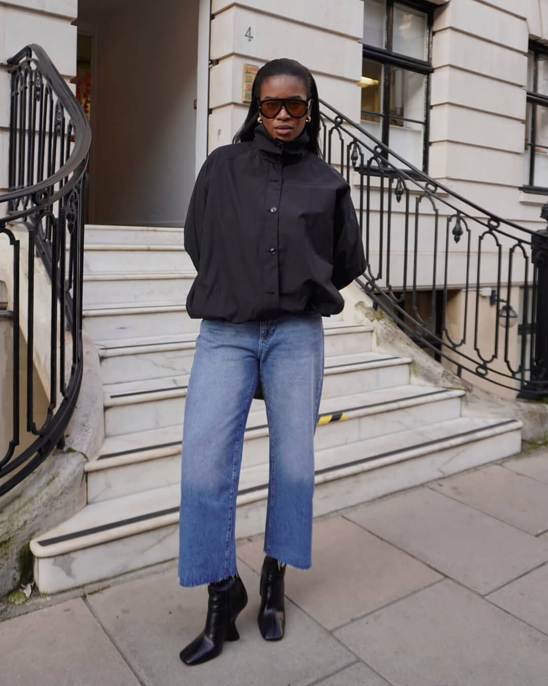 SOERA Clara High - Neck Bomber Jacket - Jackets - qe1765197968549488999 Black L