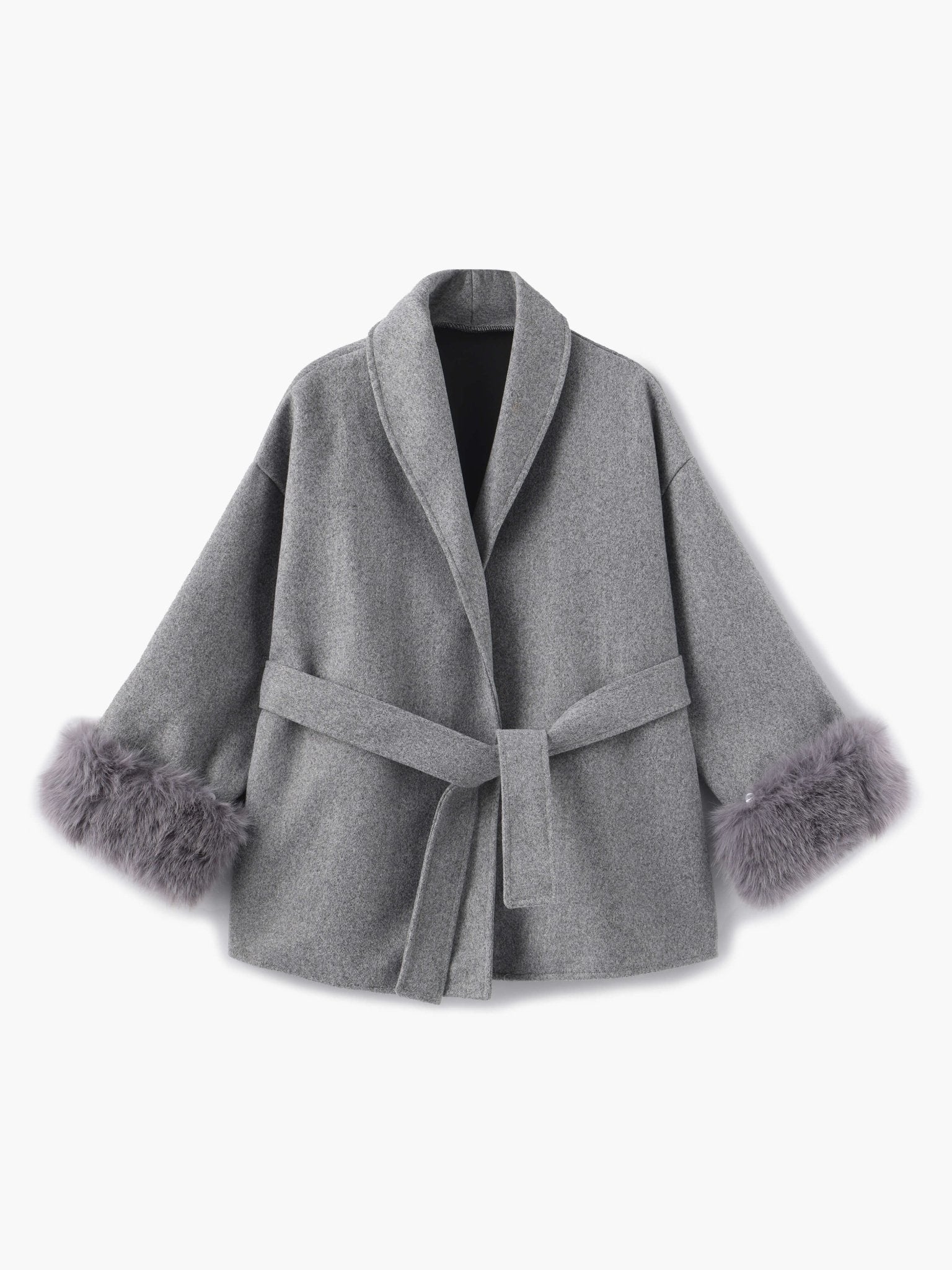 SOERA Grace Faux Fur Coat - jackets - DWOD2-WK406001 Gray S