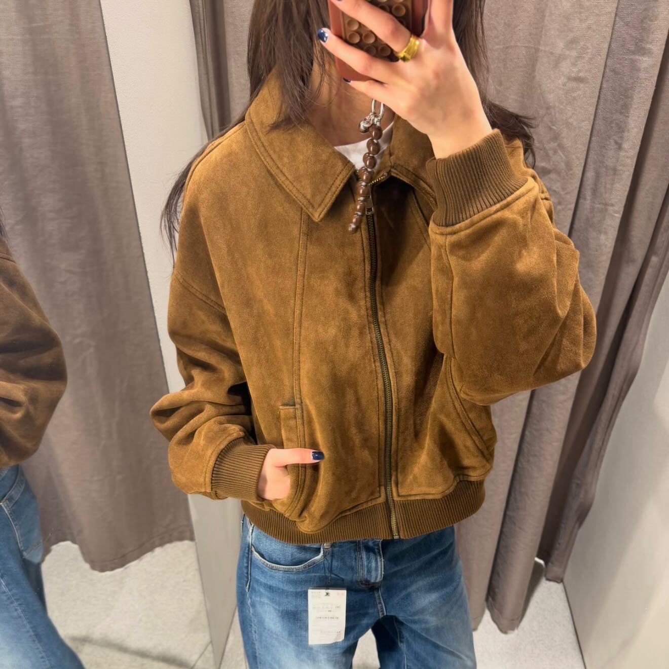 SOERA Heather faux Suede Jacket - Jackets - 1005011678966374-;GL1770793334302657688 L