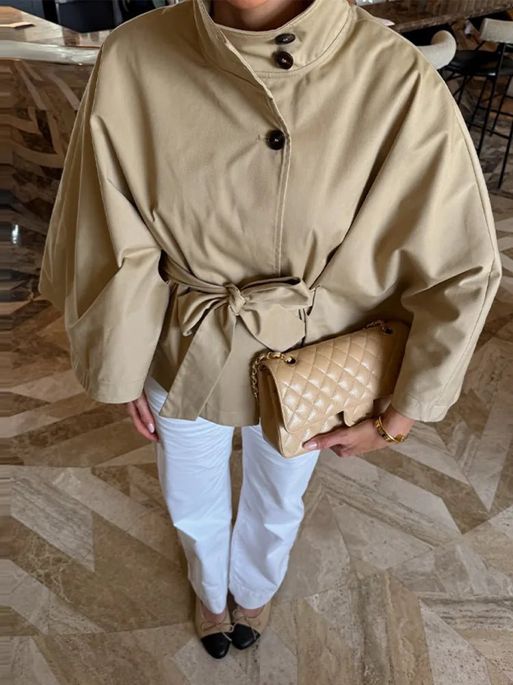 SOERA Kimberly Cape - Style Belted Coat - Jackets - 1005011810305980-;ib1775503354933140563 S