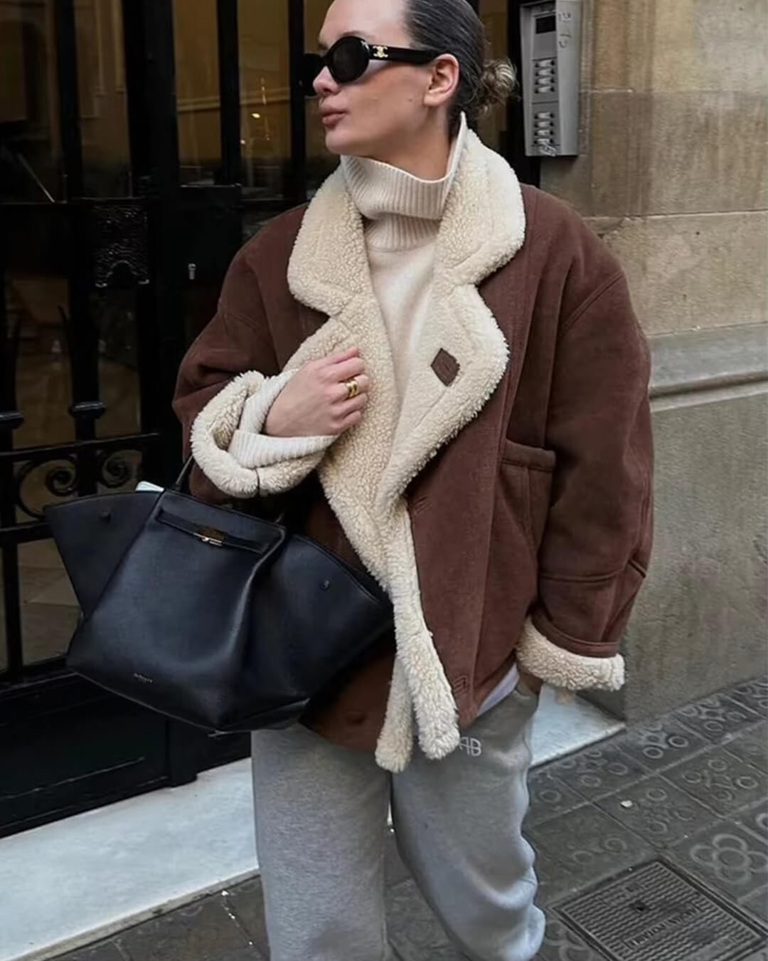 SOERA Leona Faux Leather Jacket - Jackets - kG1763304746539524402 Brown XL