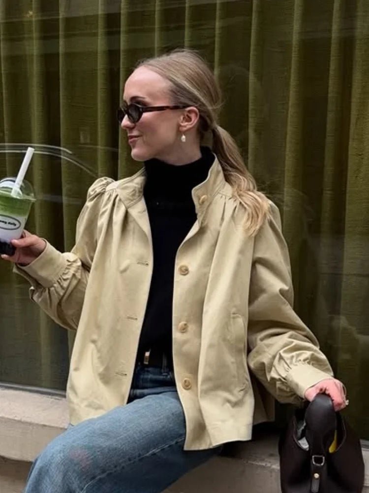 SOERA Pia Puff Sleeve Jacket - Jackets - 1005011756782754-;RB1774012030860377581 L