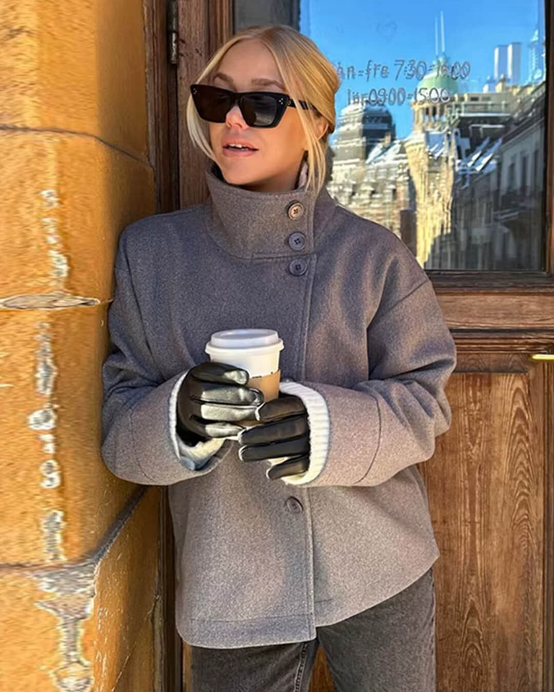 SOERA Rosalia elegant Jacket with Stand Collar - jackets - SOERA-Rosalia-Elegant-Lady-Womens-Jacket-with-Stand-Collar-for-Autumn-Style-Jacket-Grey/M Grey M