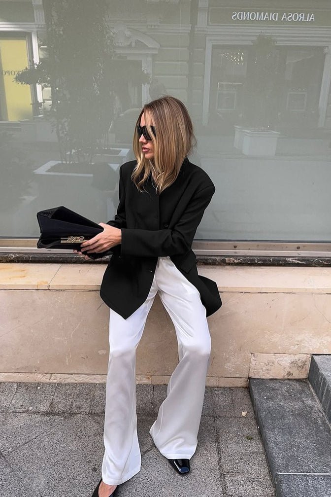 SOERA Roxie Stand Collar Blazer - Jackets - Rc1770276357224118804 Black M