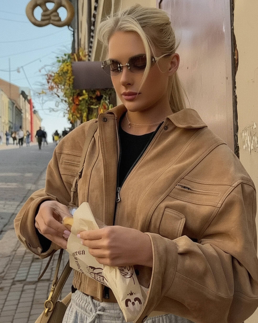 SOERA Trisha Suede Lapel Jacket - Jackets - 1005009820521083-;tG1770721238814112750 Camel L