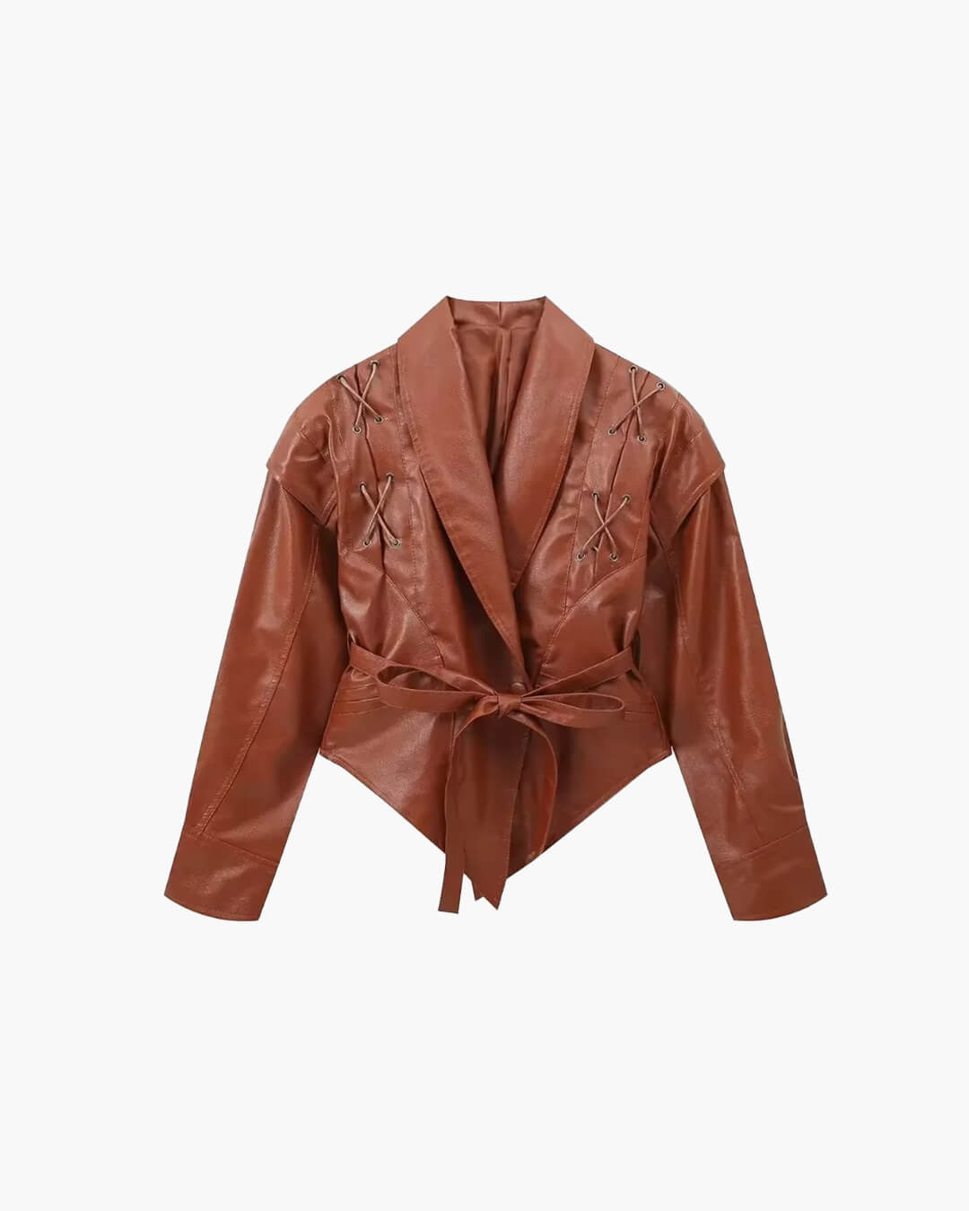 SOERA Zyra Biker Leather Jacket - Jackets -  Camel L
