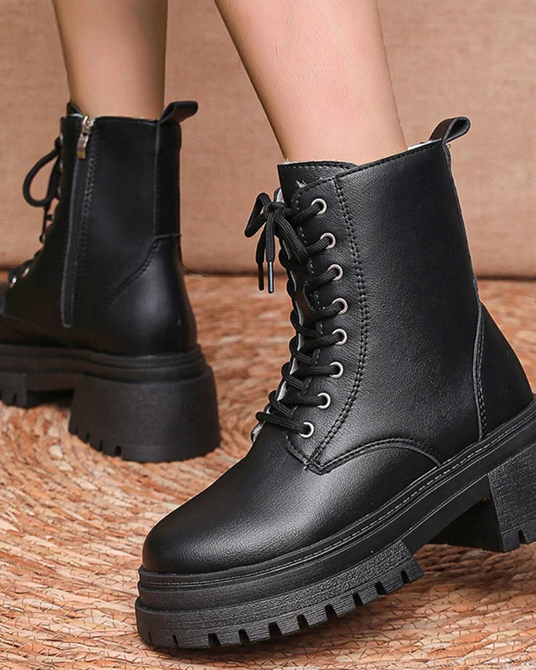 Angela Plush Ankle Boots