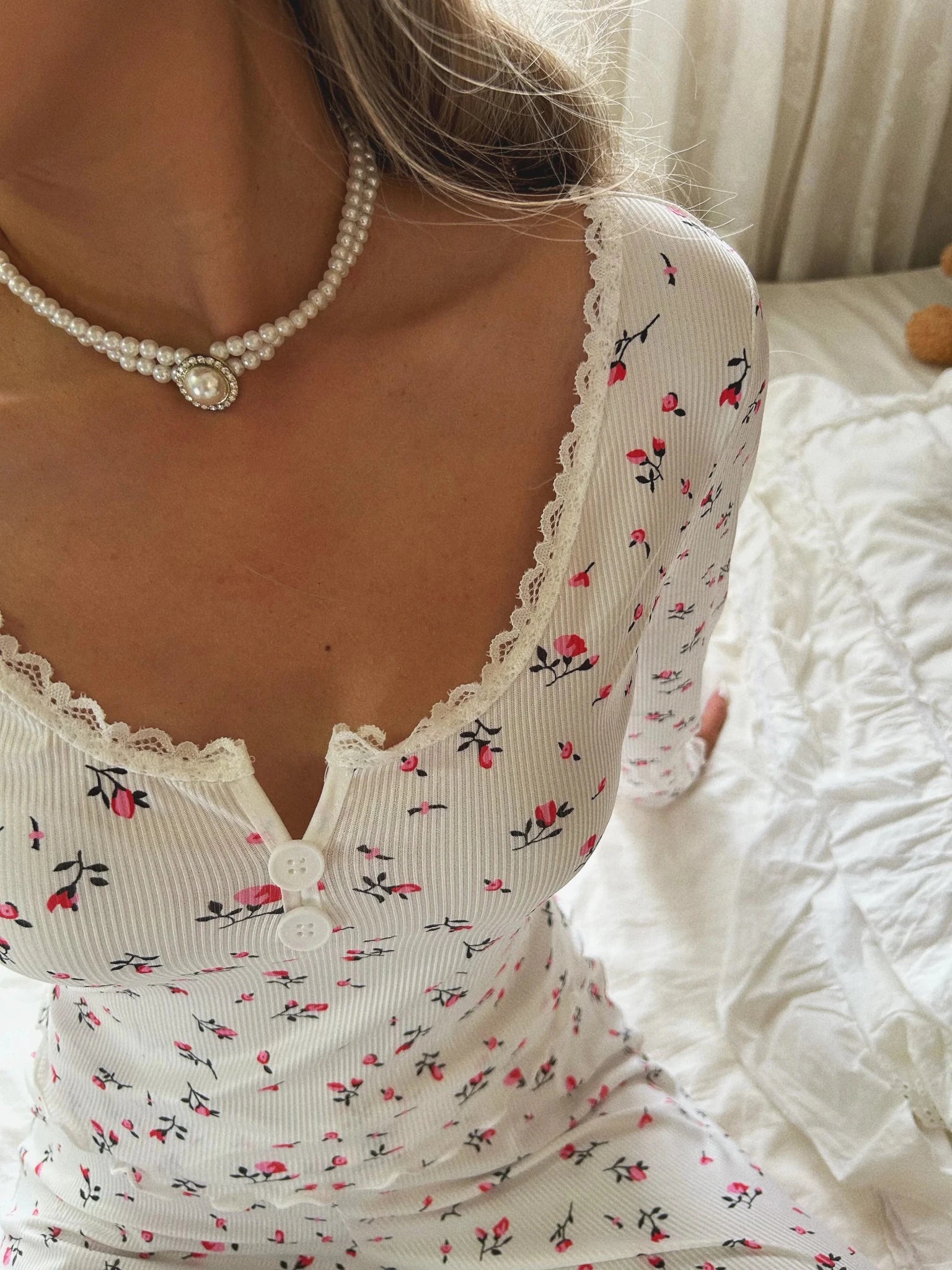 SOERA Long Sleeve Floral Pyjama Set - Matching Sets -  Top XL