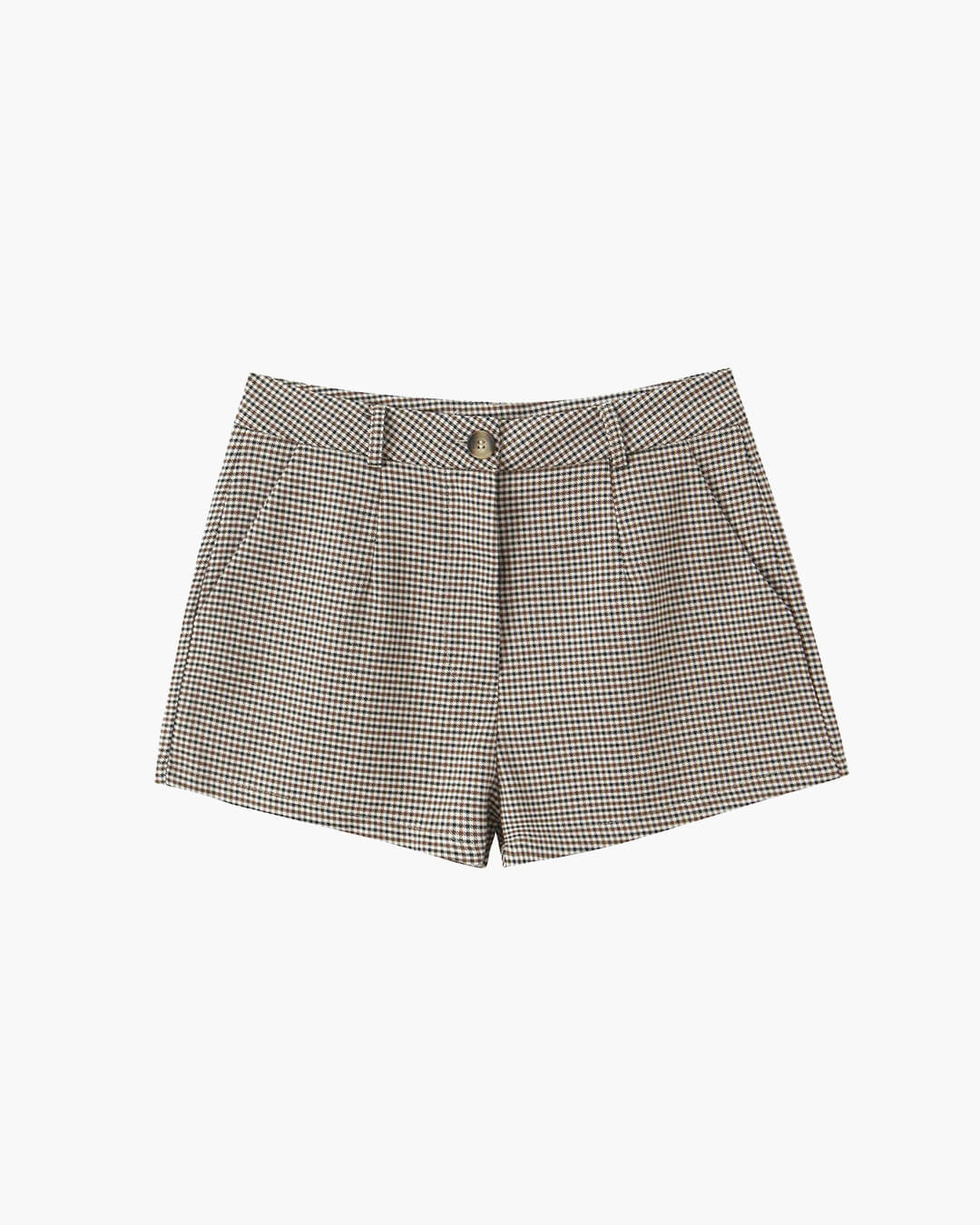 SOERA Lucy Houndstooth Belted Shorts Suit - Matching Sets - 1005010106269418-;UW1770303445138348552 Blazer L