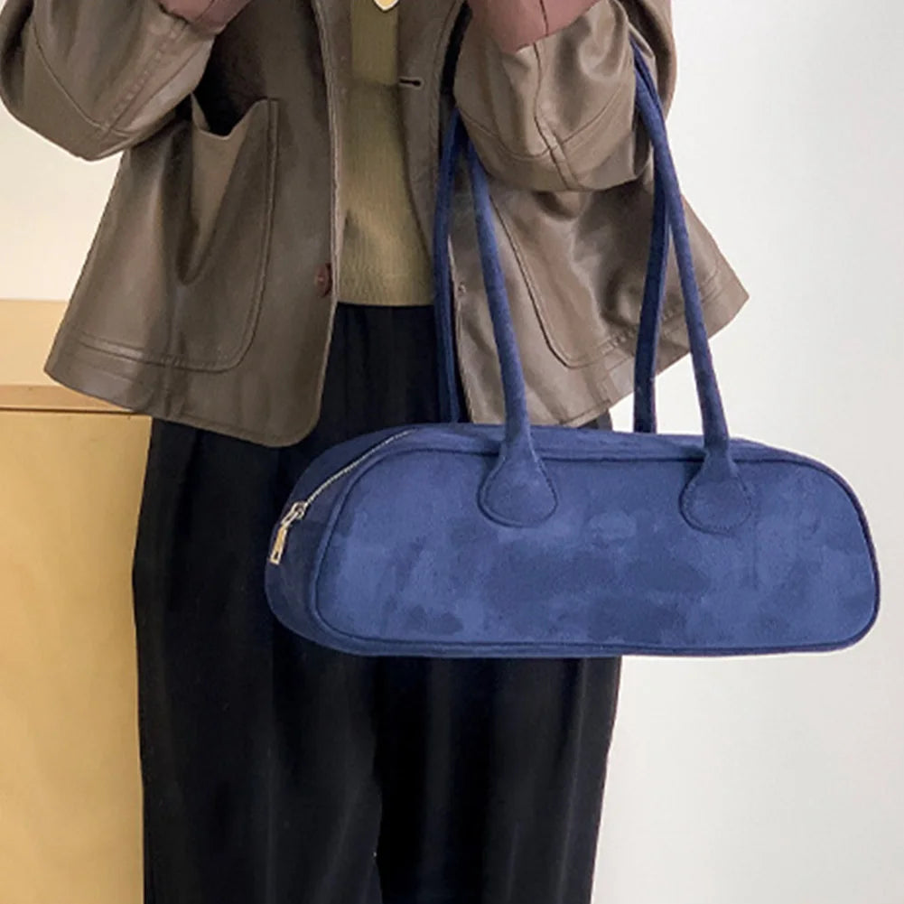 Pauleen Baguette Suede Bag