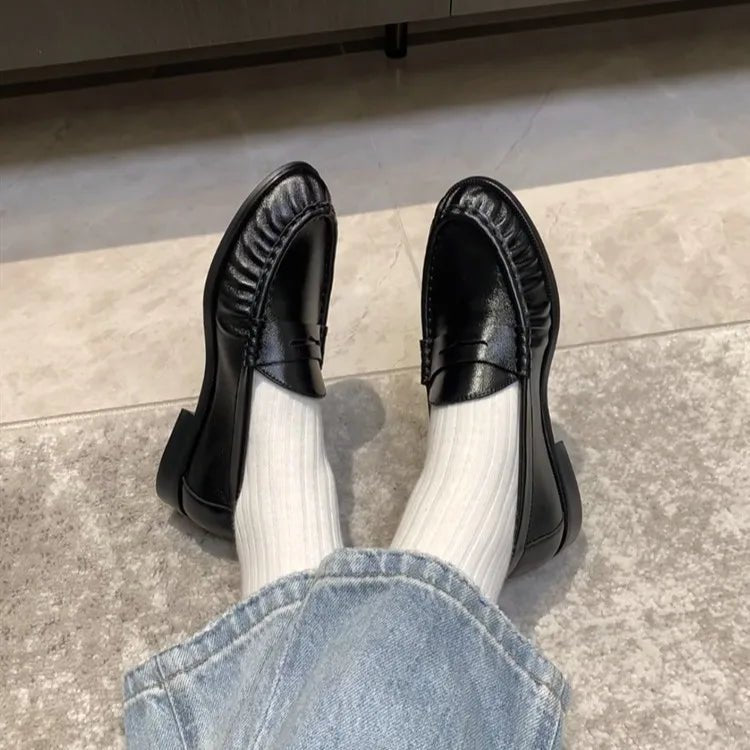 SOERA Fiona Faux Leather Slip - On Loafers - Shoes - 1005011685049685-;Vb1775031591839970425 Black 36