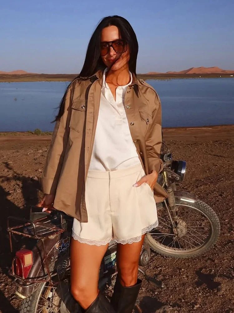 SOERA Davina High Waisted Satin Mini Shorts - Shorts - 1005011766982971-;jS1774869390682279574 XS