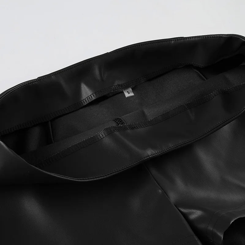 SOERA Rhian Hipster Leather Shorts - Shorts - 1005009503408361-;oT1762998398880626435 Black L