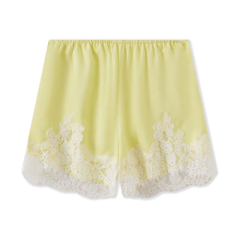 SOERA Shaina Lace Trim Satin Shorts - Shorts - 1005010585506536-;yU1774621566471789345 M